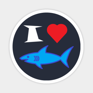 I Love Sharks Magnet